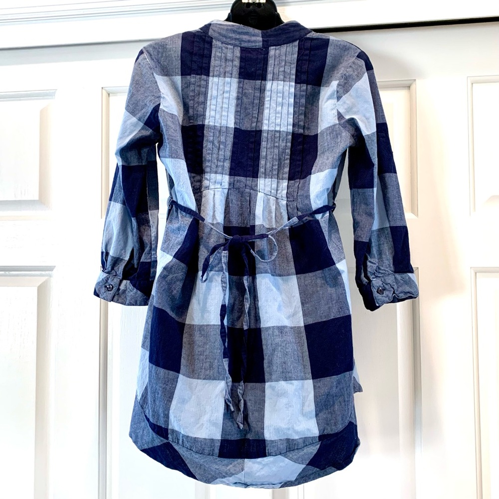Prototype check button down v neck 100% cotton shirt, size M - Picture 2 of 6
